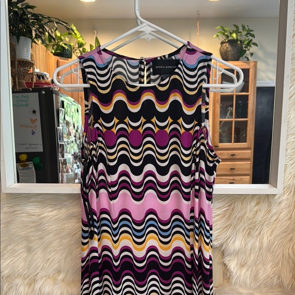 Donna Morgan Patterned Slit Maxi Dress